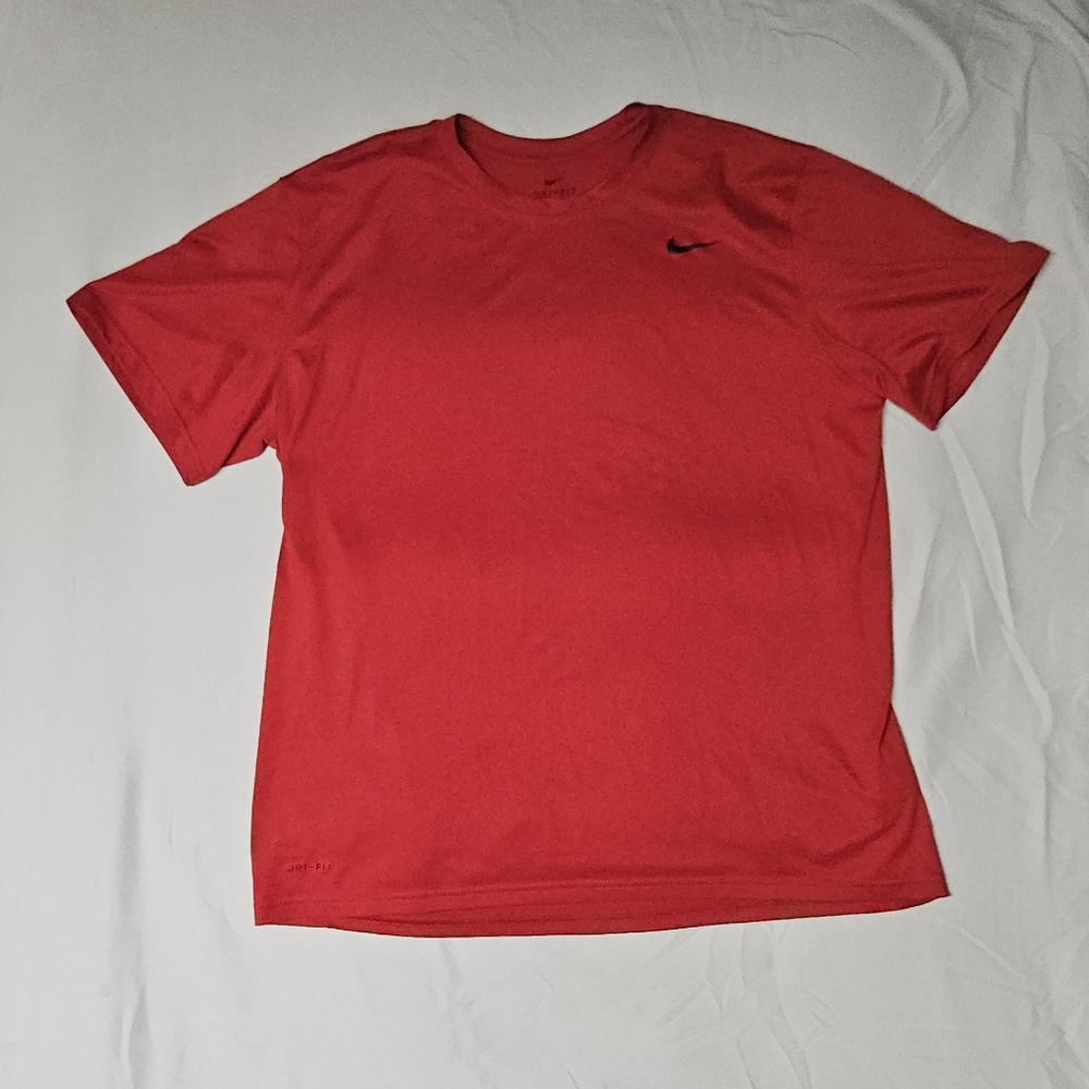Nike Dri Fit Red Sports T Shirt